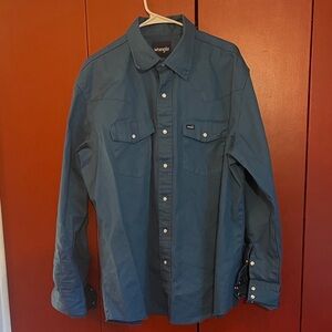 Wrangler Men's Teal Shirt Jacket